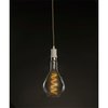 Bulbrite 1-Light White Contemporary Pendant Socket and Canopy LED 4w Pear Shaped Grand Nostalgic Light Bulb 810114